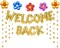 Welcome Back Balloons Gold Welcome Back Banner Back to School